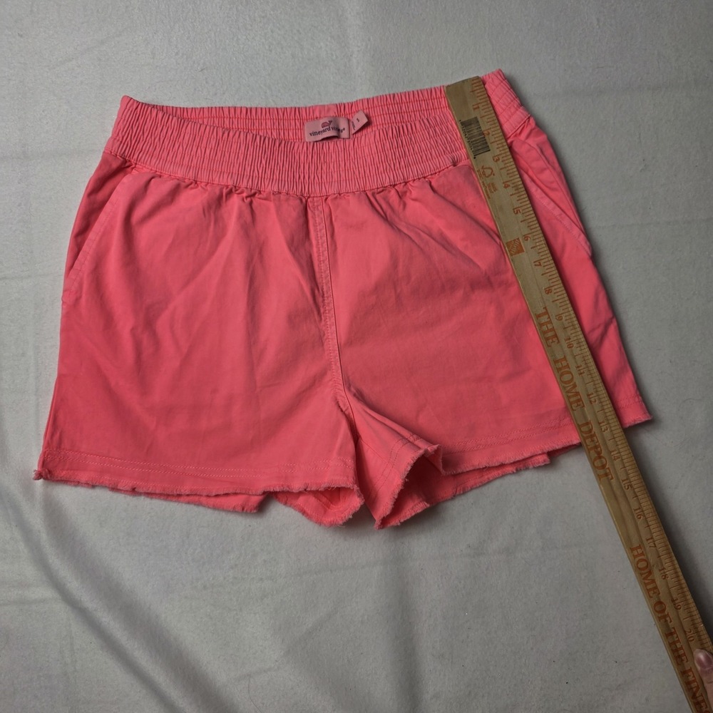 Vineyard Vines Women's shorts Pull On Every Day Neon Pink Raw Hem Size - Picture 5 of 7